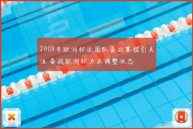 2008年欧洲杯法国队备战赛程引关注 备战欧洲杯力求调整状态